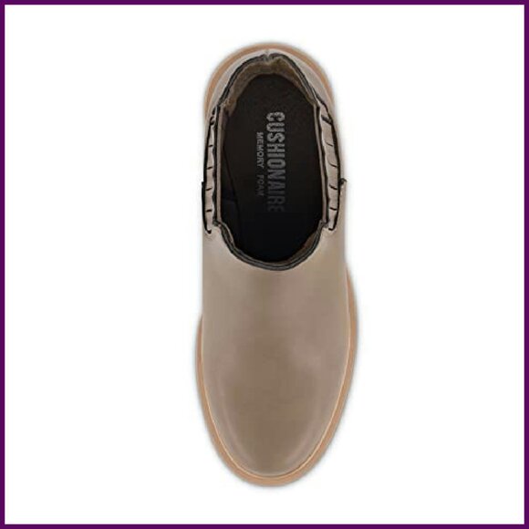 Women's Chelsea Boots with Memory Foam, Wide Widths, 3-Inch Heel - Picture 6 of 6
